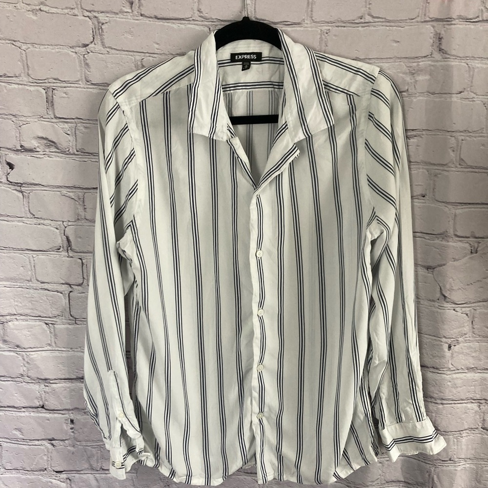 Express Light Weight Button Down Dress Shirt